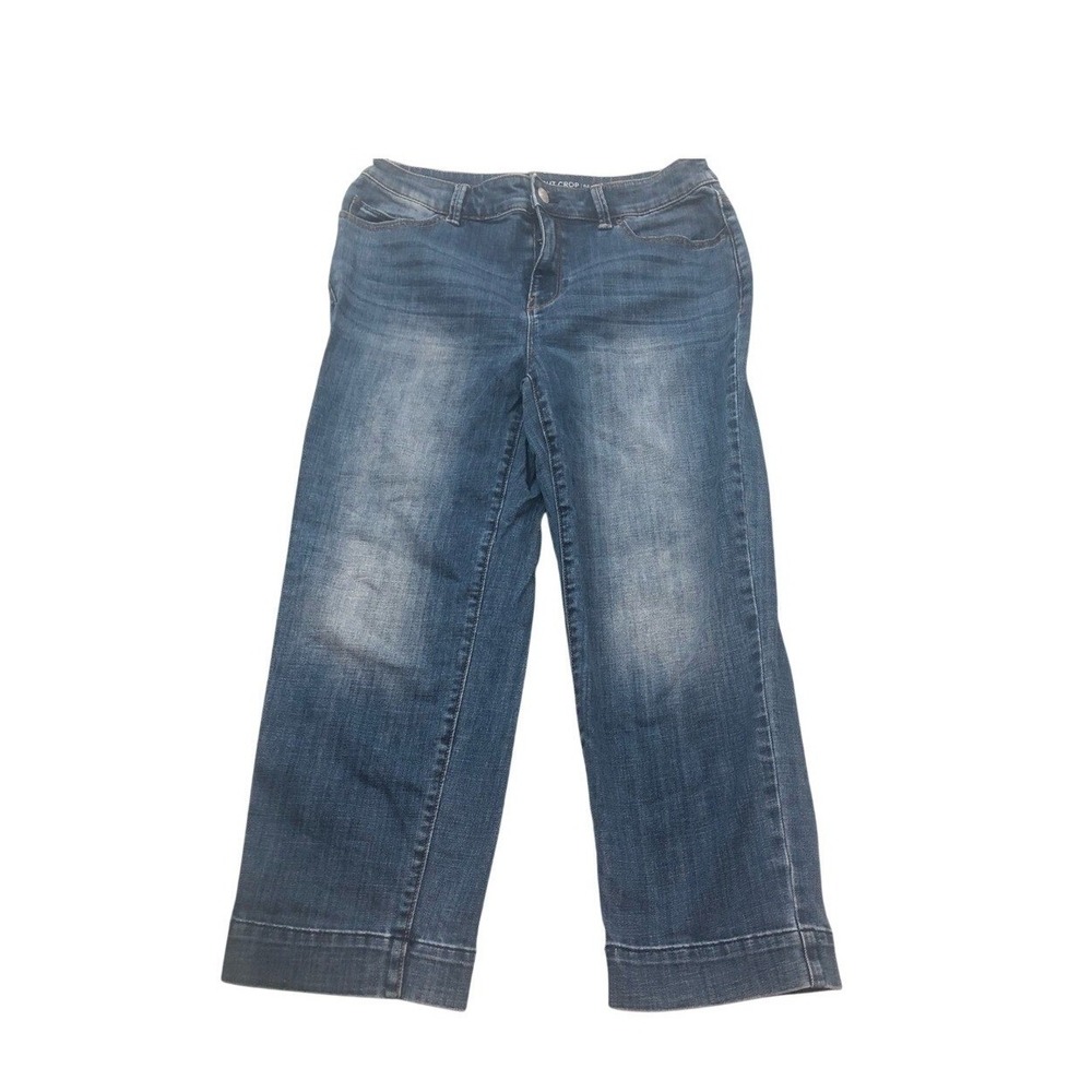 Choices Women's Cropped Blue Jeans